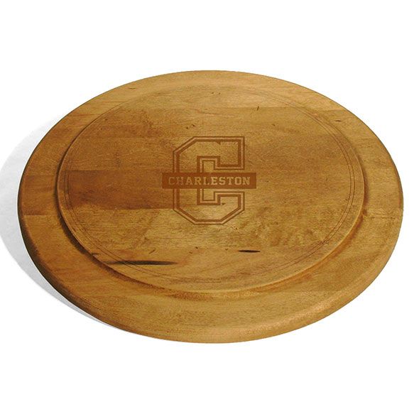 College of Charleston Round Bread Server