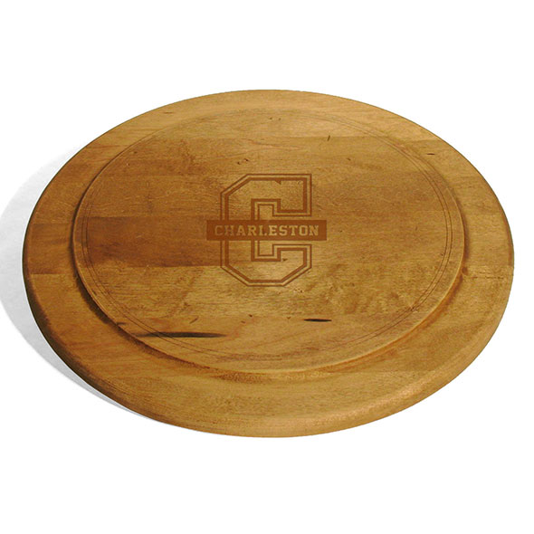 College of Charleston Round Bread Server