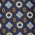 Stanford Silk Nautical Tie in Black by M.LaHart - Image 2