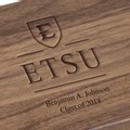 East Tennessee State University Solid Walnut Desk Box - Image 2