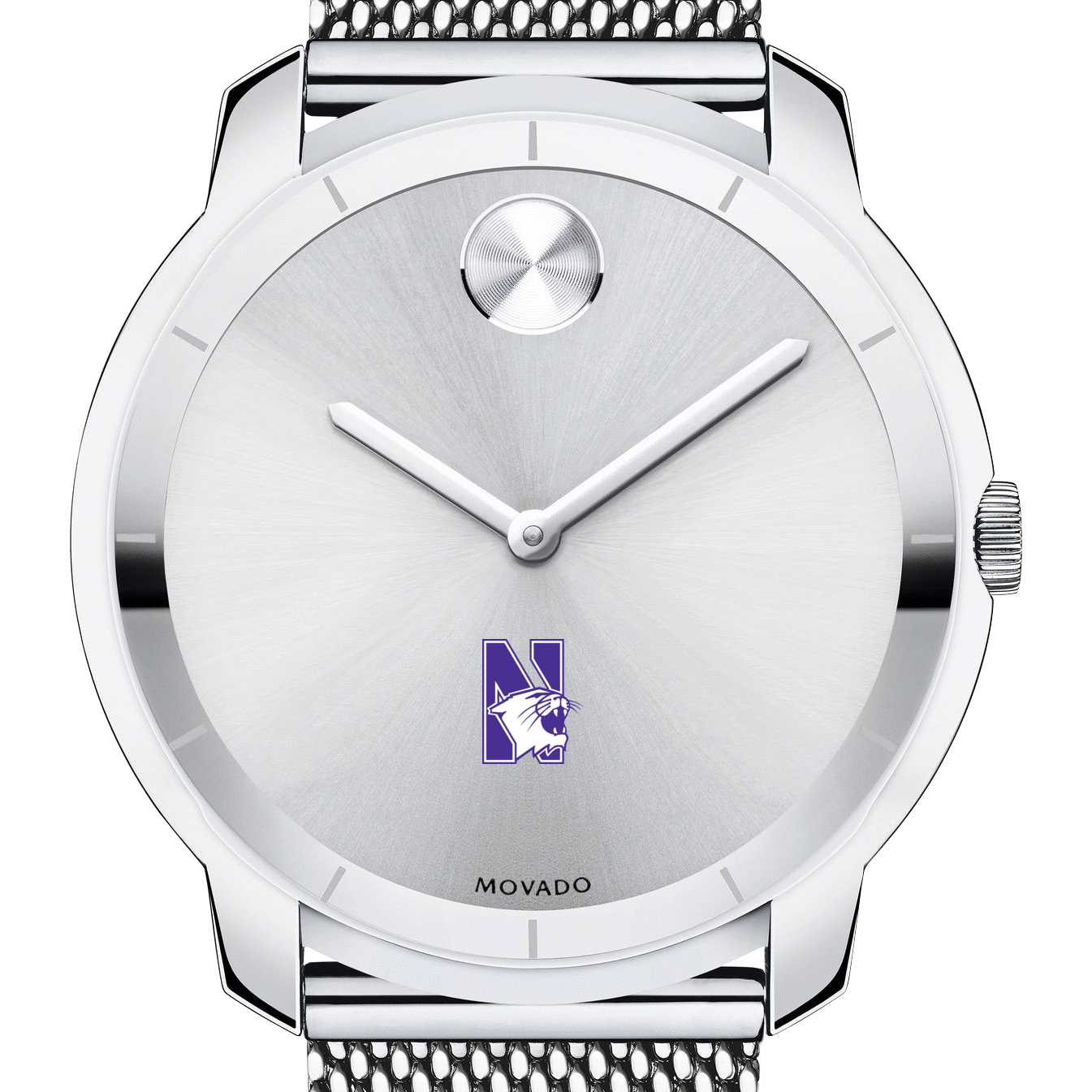 Northwestern Men's Movado Stainless Bold 44