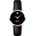 Ole Miss Women's Movado Museum with Leather Strap - Image 2