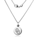 University of Oklahoma Necklace with Charm in Sterling Silver - Image 2