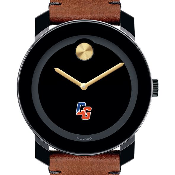 US Coast Guard Academy Men's Movado BOLD with Brown Leather Strap - Image 1
