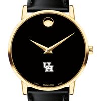 Houston Men's Movado Gold Museum Classic Leather