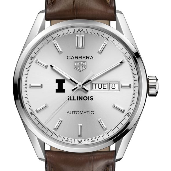Illinois Men's TAG Heuer Automatic Day/Date Carrera with Silver Dial - Image 1