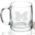 University of Michigan 13 oz Glass Coffee Mug - Image 2