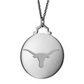 Texas Longhorns Monica Rich Kosann Round Charm in Silver with Stone - Image 2
