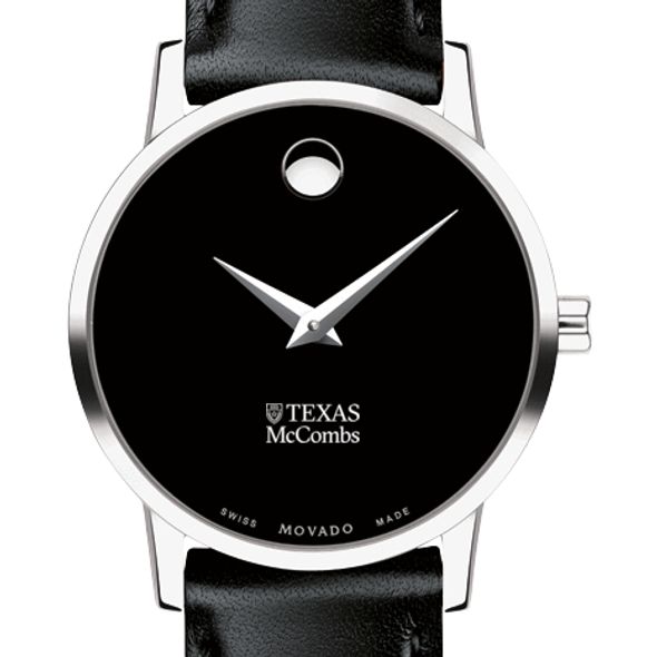 Texas McCombs Women's Movado Museum with Leather Strap - Image 1