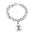 University of Illinois Sterling Silver Charm Bracelet - Image 1