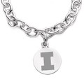 University of Illinois Sterling Silver Charm Bracelet - Image 2