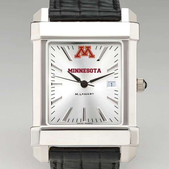 Minnesota Men's Collegiate Watch with Leather Strap - Image 1