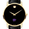 Kansas State Men's Movado Gold Museum Classic Leather - Image 1