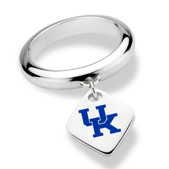 University of Kentucky Sterling Silver Ring with Sterling Tag - Image 1