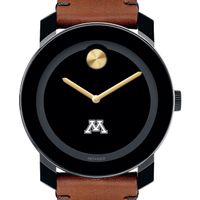 University of Minnesota Men's Movado BOLD with Brown Leather Strap