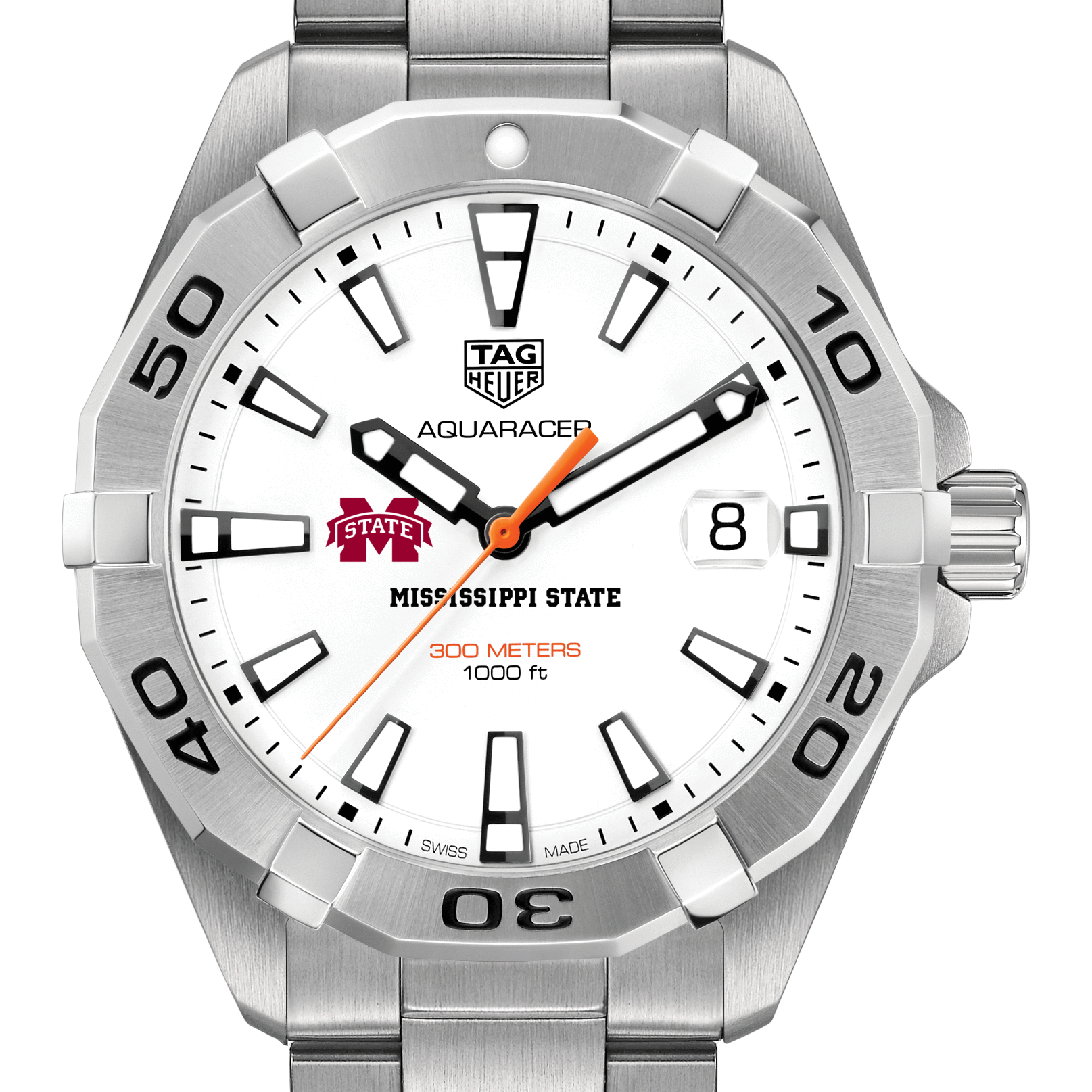 Mississippi State Men's TAG Heuer Steel Aquaracer