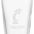 University of Cincinnati 16 oz Pint Glass - Image 3
