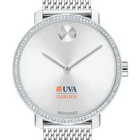 UVA Darden Women's Movado Bold with Crystal Bezel & Mesh Bracelet
