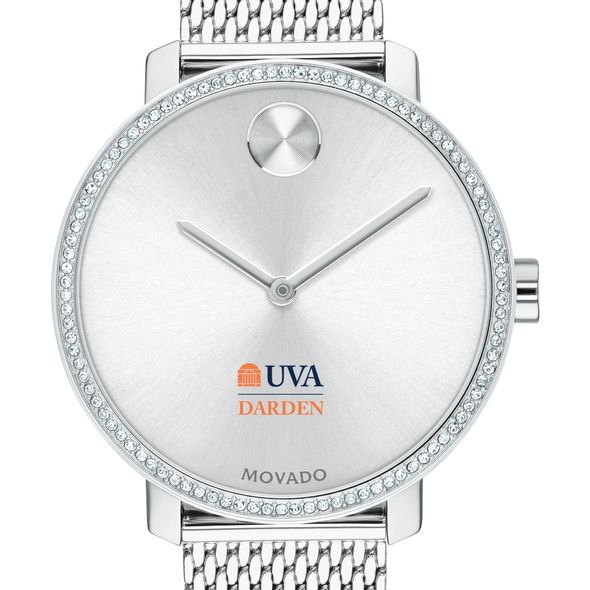 UVA Darden Women's Movado Bold with Crystal Bezel & Mesh Bracelet