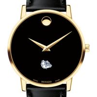 Gonzaga Men's Movado Gold Museum Classic Leather