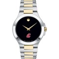 WSU Men's Movado Collection Two-Tone Watch with Black Dial - Image 2