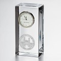 WashU Tall Glass Desk Clock by Simon Pearce - Image 1