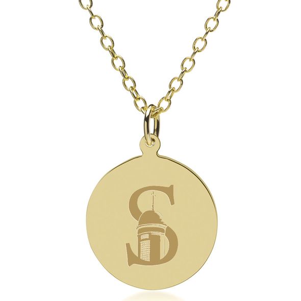 Siena 14K Gold Pendant & Chain - Image 1