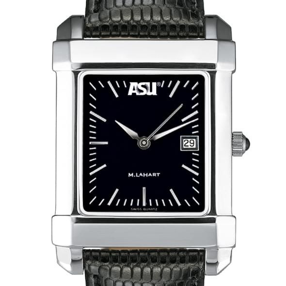 ASU Men's Black Quad Watch with Leather Strap - Image 1