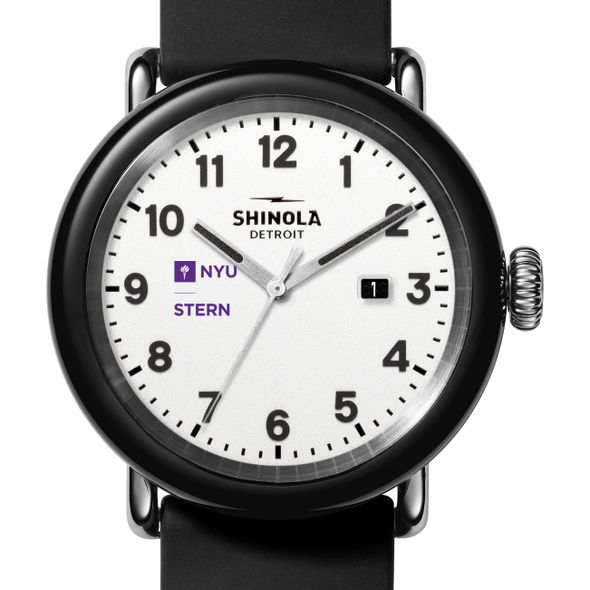 NYU Stern School of Business Shinola Watch, The Detrola 43mm White Dial at M.LaHart & Co. - Image 1