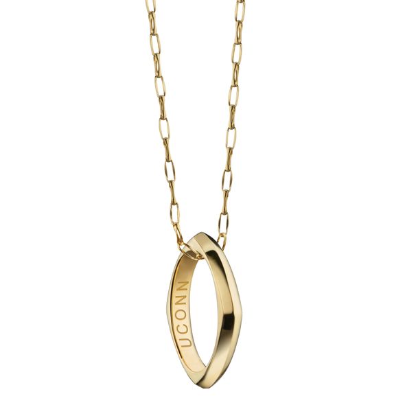 UConn Monica Rich Kosann Poesy Ring Necklace in Gold - Image 1