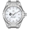 click to view Boston College W's TAG Heuer Steel Aquaracer with MOP Dia Dial & Bezel - Image 1