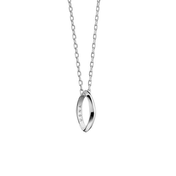 Naval Academy Monica Rich Kosann Poesy Ring Necklace in Silver - Image 1