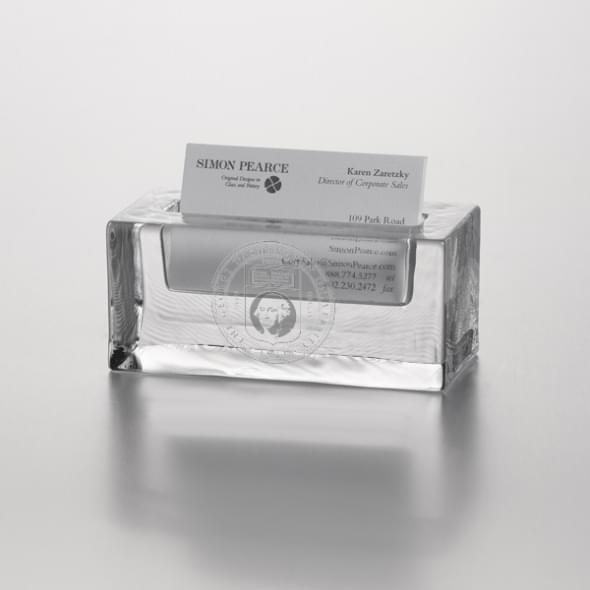 George Washington Glass Business Cardholder by Simon Pearce