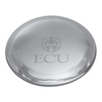 ECU Glass Dome Paperweight by Simon Pearce