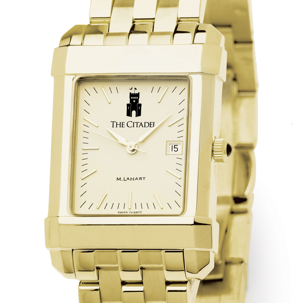 Citadel Men's Gold Quad Watch with Bracelet