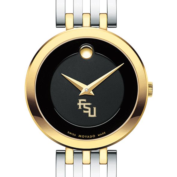 FSU Women's Movado Esparanza Two-Tone Museum with Bracelet
