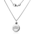 University of Southern California Necklace with Charm in Sterling Silver - Image 2