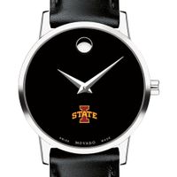 Iowa State Women's Movado Museum with Leather Strap