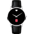 NC State Men's Movado Museum with Leather Strap - Image 2