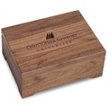 Christopher Newport University Solid Walnut Desk Box - Image 1