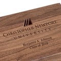 Christopher Newport University Solid Walnut Desk Box - Image 2