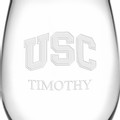 USC Stemless Wine Glasses Made in the USA - Set of 2 - Image 3