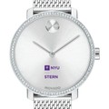 NYU Stern Women's Movado Bold with Crystal Bezel & Mesh Bracelet - Image 1