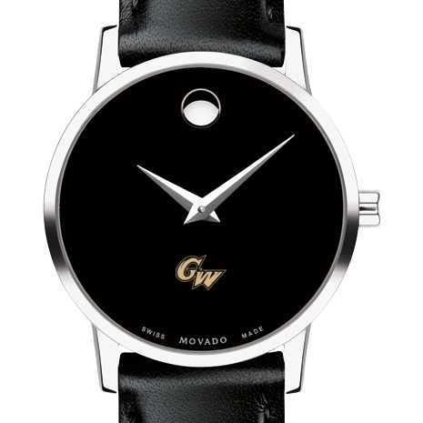 George Washington Women's Movado Museum with Leather Strap