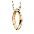 Naval Academy Monica Rich Kosann Poesy Ring Necklace in Gold - Image 1