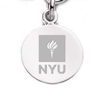 NYU Sterling Silver Charm
