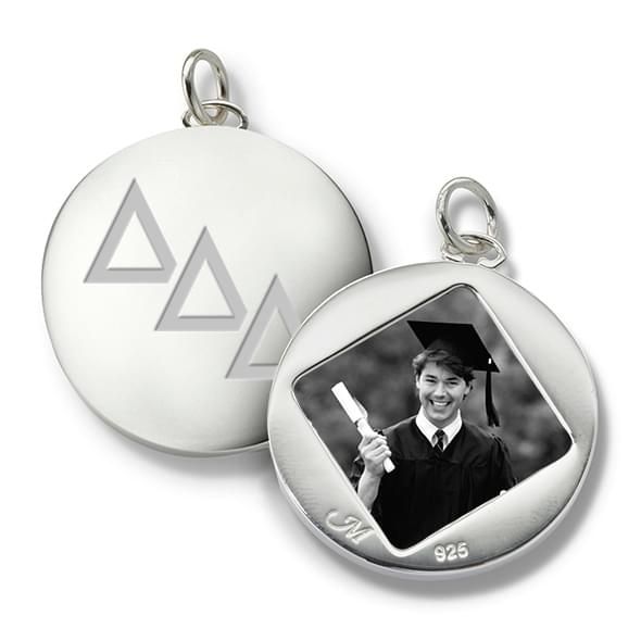 Delta Delta Delta Monica Rich Kosann Round Charm in Silver
