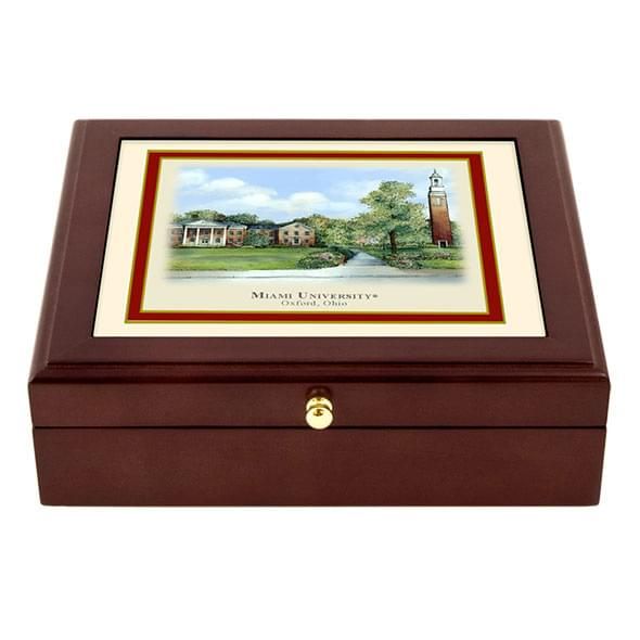 Miami University Eglomise Desk Box