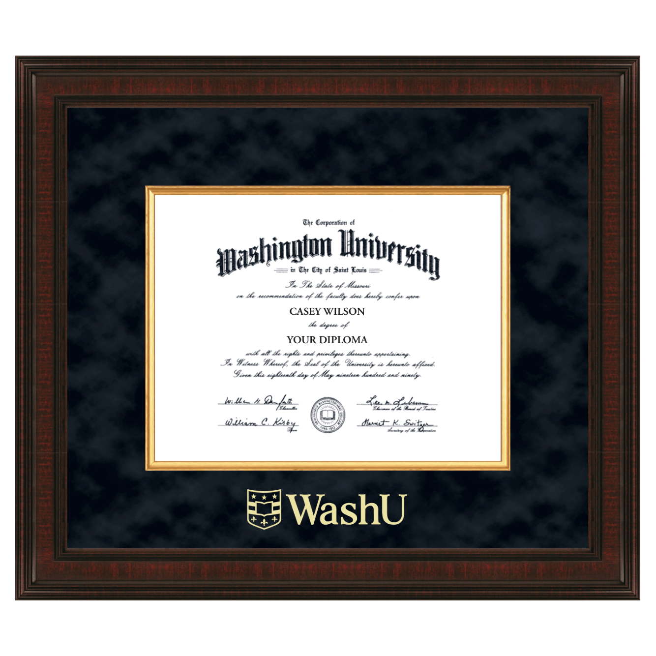 WUSTL Excelsior Diploma Frame