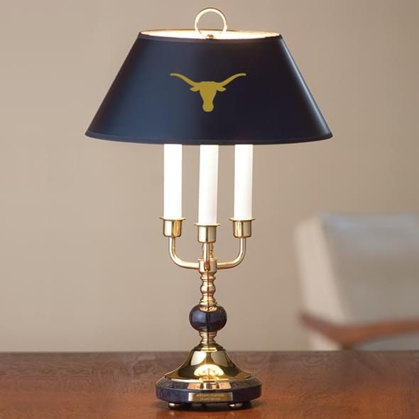 Texas Longhorns Lamp in Brass & Marble - Image 1